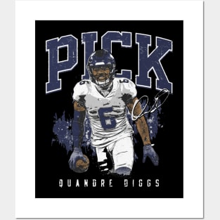 Quandre Diggs Seattle Pick Six Posters and Art